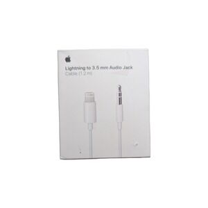 20-P GENUINE Apple Lightning to 3.5mm Audio Jack Cable 1.2m MXK22AM/A A1879 ⬇️
